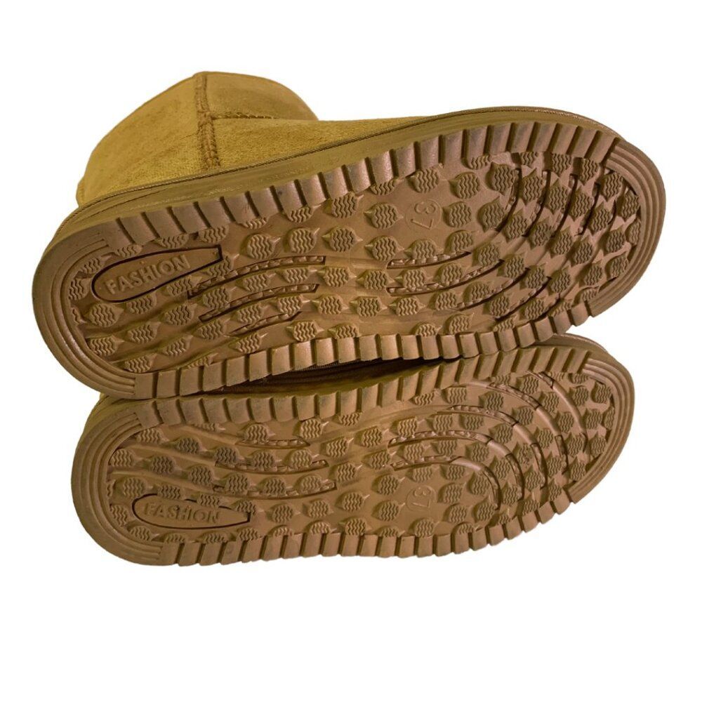 Cozy Ankle Snow Boots Winter Fashion Suede Boots for Women / Brown - Picture 8 of 8